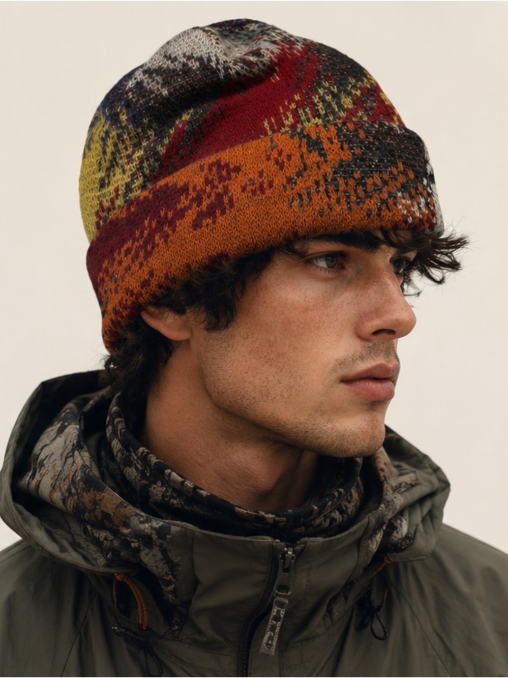 Missoni Multicolor Unisex Autumnal Earthy Gorpcore Fairycore Beanie One Size